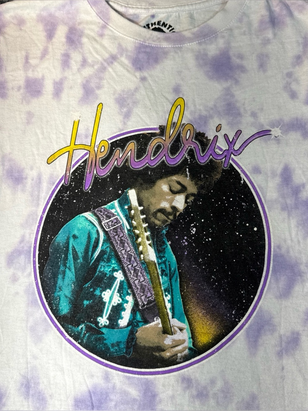 Hendrix Purple Tie-Dye Graphic Short Sleeve Tee